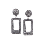 Her Jewels Antique Rectangle Shaped Dangler Earrings for Women & Girls – Elegant Alloy Jewelry, Hypoallergenic & Unique Design