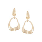 Her Jewels Anti Tarnish Gold Plated Geometric Drop Korean Design Earrings for Women & Girls