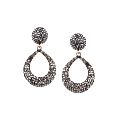 Her Jewels Gold Plated Teardrop Dangler Earrings for Women & Girls – Elegant Antique Style, Lightweight & Hypoallergenic