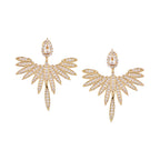 Her Jewels Gold Studded Eagle Shaped Earrings for Women & Girls – Elegant Lightweight Stainless Steel Statement Jewelry