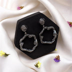 Her Jewels Turkish Leaf Design Dangler Earrings for Women & Girls – Dusky Finish, Antique Style & Hypoallergenic