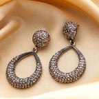 Her Jewels Gold Plated Teardrop Dangler Earrings for Women & Girls – Elegant Antique Style, Lightweight & Hypoallergenic