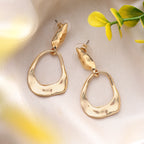 Her Jewels Anti Tarnish Gold Plated Geometric Drop Korean Design Earrings for Women & Girls