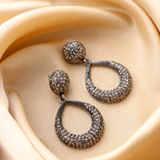 Her Jewels Gold Plated Teardrop Dangler Earrings for Women & Girls – Elegant Antique Style, Lightweight & Hypoallergenic