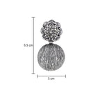 Her Jewels Antique Drop Design Dangler Earrings for Women & Girls – Dusky Finish, Elegant & Hypoallergenic Jewelry