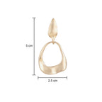 Her Jewels Anti Tarnish Gold Plated Geometric Drop Korean Design Earrings for Women & Girls