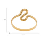 Her Jewels Anti-Tarnish Stainless Layer S-Shape Hollow Design Gold Plated Bracelet for Women & Girls