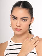 Her Jewels Anti Tarnish Gold Plated Geometric Drop Korean Design Earrings for Women & Girls