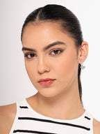 Her Jewels Cute Minimal Studded Heart Shaped Korean Earrings for Women & Girls