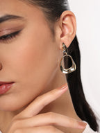 Her Jewels Anti Tarnish Gold Plated Geometric Drop Korean Design Earrings for Women & Girls