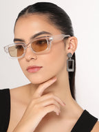 Her Jewels Antique Rectangle Shaped Dangler Earrings for Women & Girls – Elegant Alloy Jewelry, Hypoallergenic & Unique Design