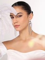 Her Jewels Rhinestone Tassel Drop Dangler Earrings for Women & Girls – Sparkling Chandelier Design