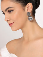 Her Jewels Antique Drop Design Dangler Earrings for Women & Girls – Dusky Finish, Elegant & Hypoallergenic Jewelry