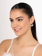 Her Jewels Gold Plated Hoop Earrings for Women & Girls – Sparkling AD & Cubic Zirconia Studded Lightweight Jewelry