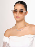 Stunning Moissanite Tennis Rose Gold Necklace for Women & Girls