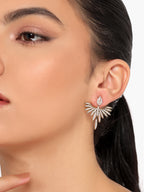 Her Jewels Gold Studded Eagle Shaped Earrings for Women & Girls – Elegant Lightweight Stainless Steel Statement Jewelry