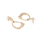 Her Jewels Anti Tarnish Gold Plated Geometric Drop Korean Design Earrings for Women & Girls