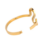 Her Jewels Anti-Tarnish Stainless Layer S-Shape Hollow Design Gold Plated Bracelet for Women & Girls