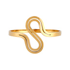 Her Jewels Anti-Tarnish Stainless Layer S-Shape Hollow Design Gold Plated Bracelet for Women & Girls