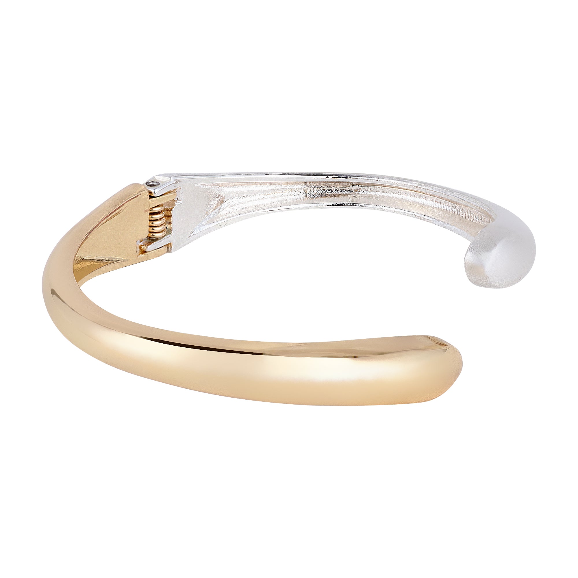 Her Jewels Anti-Tarnish Stainless Steel Two Tone Teardrop Bracelet for Women & Girls – Gold & Silver Elegance