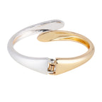 Her Jewels Anti-Tarnish Stainless Steel Two Tone Teardrop Bracelet for Women & Girls – Gold & Silver Elegance