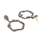 Her Jewels Gold Plated Turkish Leaf Design Dangler Earrings for Women & Girls – Antique Style, Lightweight & Hypoallergenic