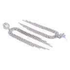 Her Jewels Rhinestone Tassel Drop Dangler Earrings for Women & Girls – Sparkling Chandelier Design