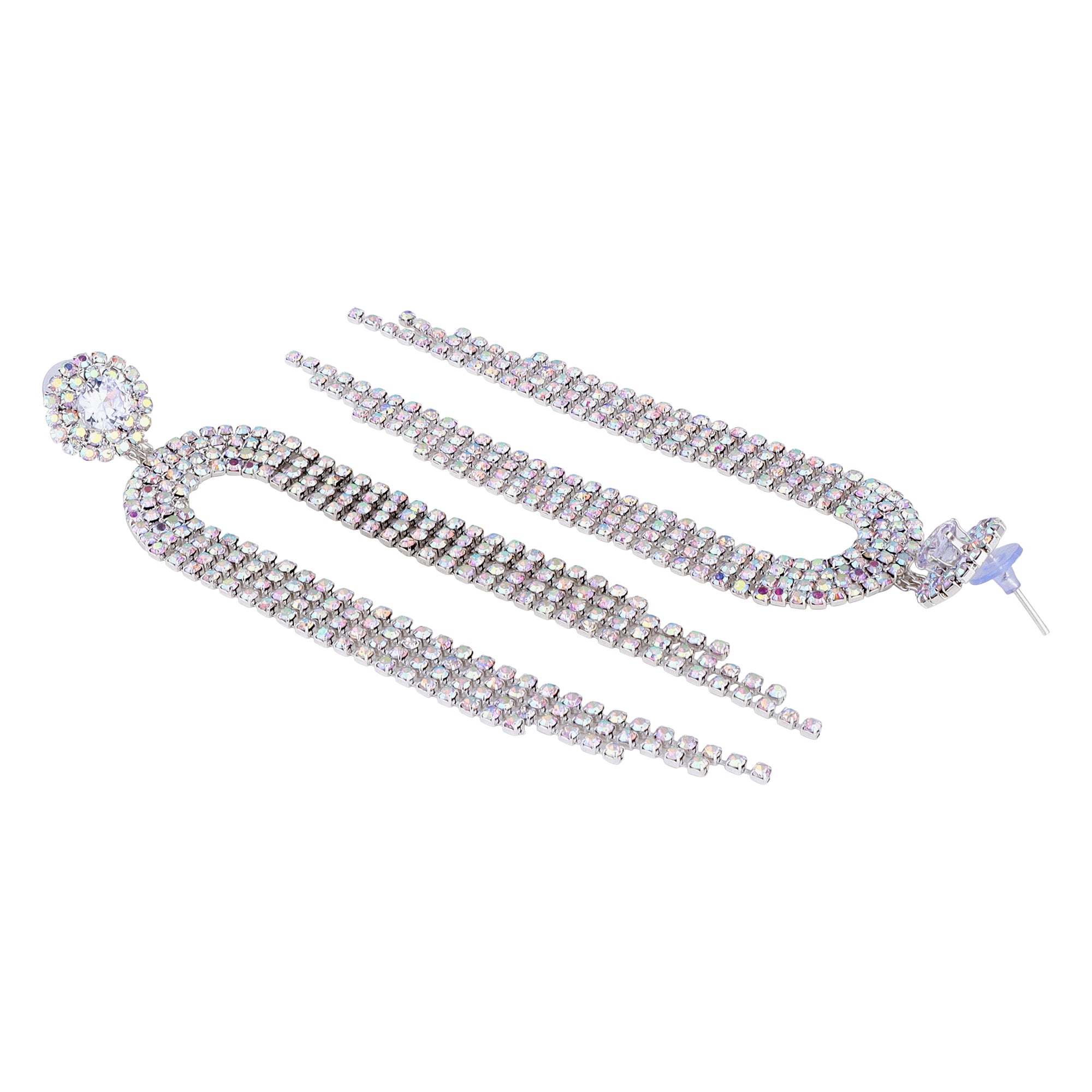 Her Jewels Rhinestone Tassel Drop Dangler Earrings for Women & Girls – Sparkling Chandelier Design