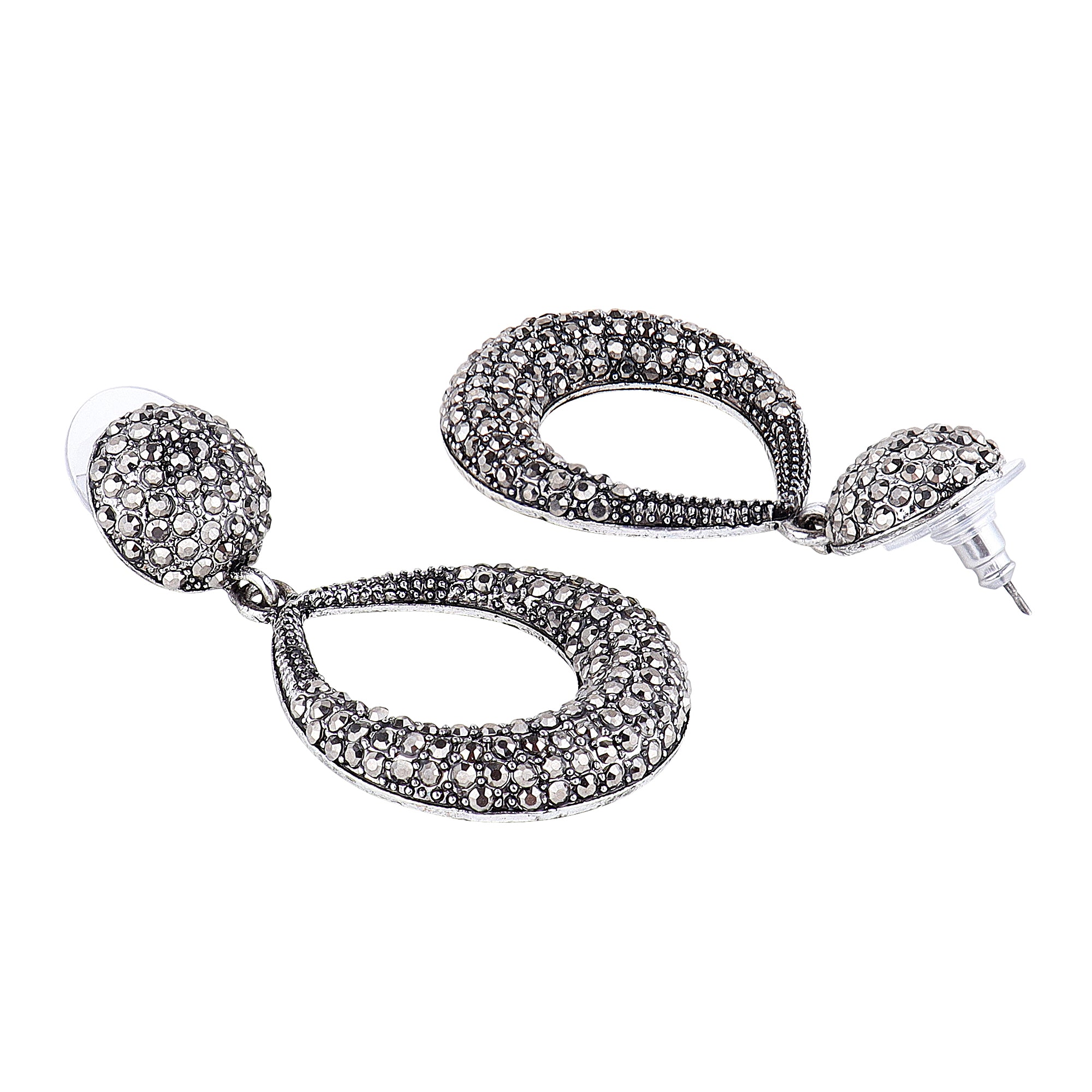 Her Jewels Antique Teardrop Dangler Earrings for Women & Girls – Elegant Hypoallergenic Alloy Jewelry